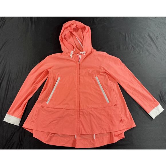 Lululemon Hooded Jacket Coral Women’s Size 4 Lightweight Stretch Windbreaker - Picture 2 of 8